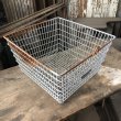 画像3: Vintage Frank D Cohan Gym Locker Metal Wire Basket #971 (B956) (3)