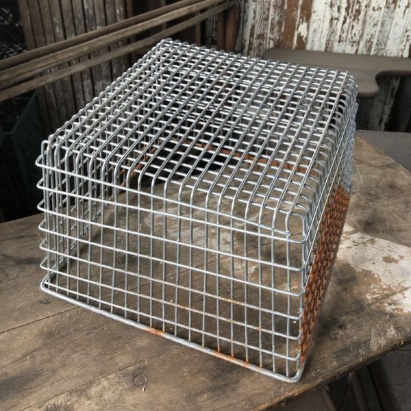 画像7: Vintage Frank D Cohan Gym Locker Metal Wire Basket #995 (B961) (7)