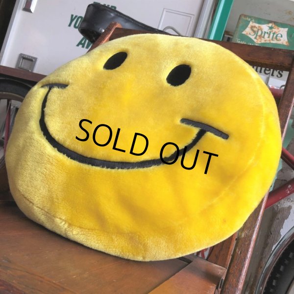 画像3: Vintage Happy Face Smiley Smile Plush Pillow Cushion (B965) (3)