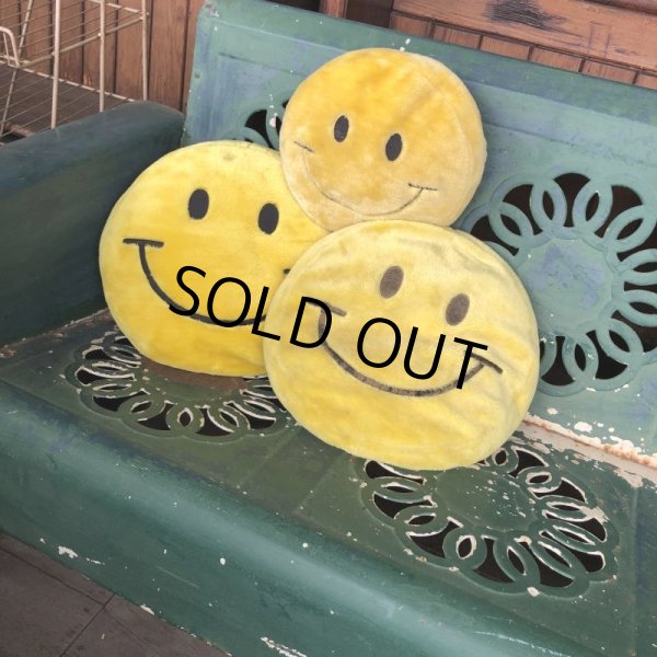画像15: Vintage Happy Face Smiley Smile Plush Pillow Cushion (B964) (15)