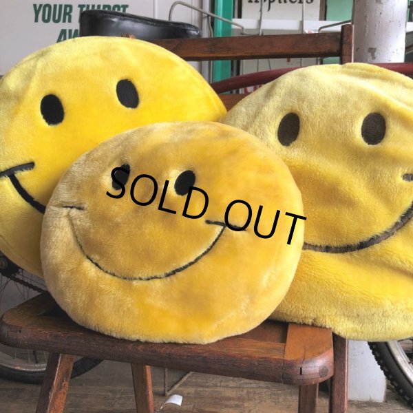 画像10: Vintage Happy Face Smiley Smile Plush Pillow Cushion (B965) (10)