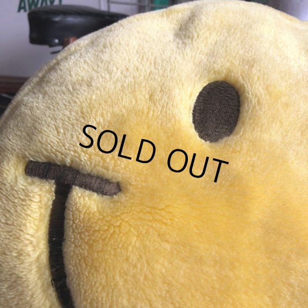 画像6: Vintage Happy Face Smiley Smile Plush Pillow Cushion (B964) (6)