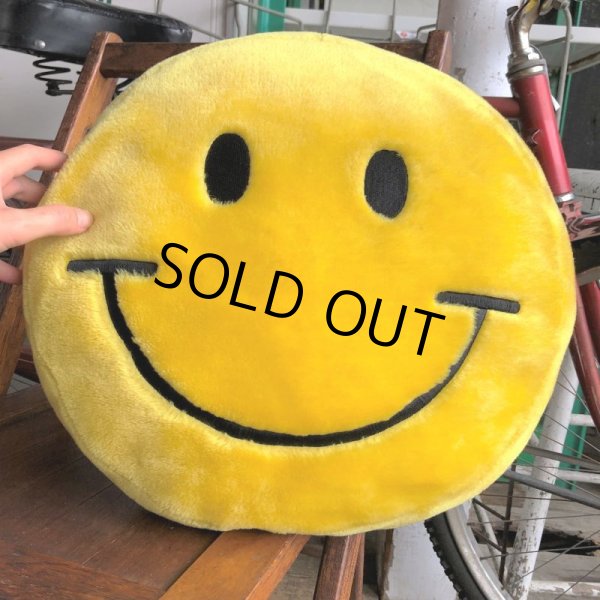 画像7: Vintage Happy Face Smiley Smile Plush Pillow Cushion (B965) (7)