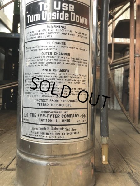 画像8: Vintage Fyr Fyter Fire Extinguisher (B967) (8)