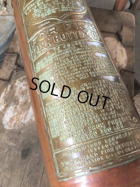 画像12: Vintage Foamite Brass Fire Extinguisher (B970) (12)