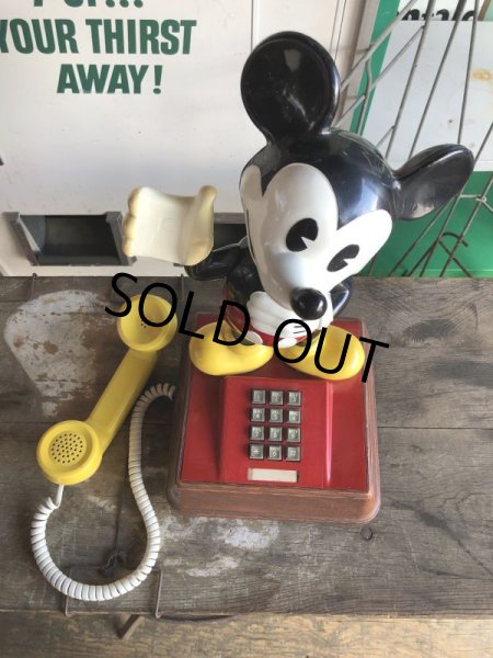 画像6: 70s Vintage Telephone Mickey Mouse (B972) (6)