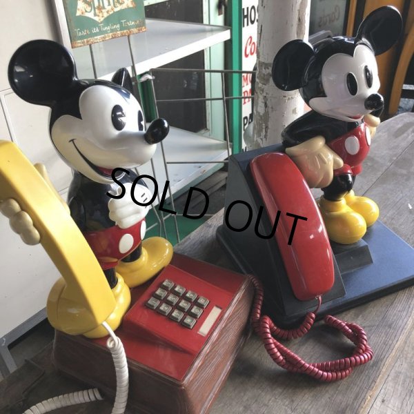 画像17: 70s Vintage Telephone Mickey Mouse (B972) (17)