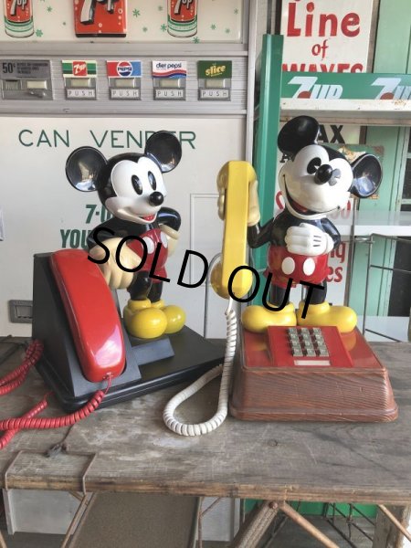 画像18: 70s Vintage Telephone Mickey Mouse (B972) (18)