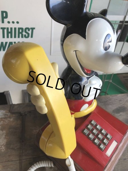 画像9: 70s Vintage Telephone Mickey Mouse (B972) (9)