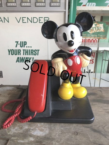 画像2: 90s Vintage Telephone Mickey Mouse (B973) (2)