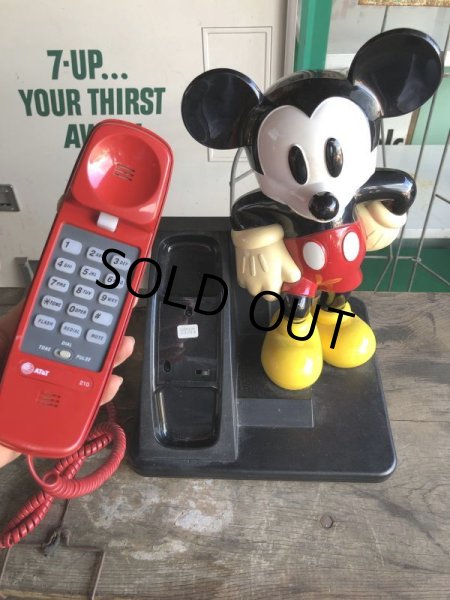 画像7: 90s Vintage Telephone Mickey Mouse (B973) (7)