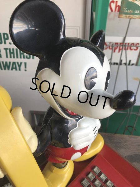 画像13: 70s Vintage Telephone Mickey Mouse (B972) (13)