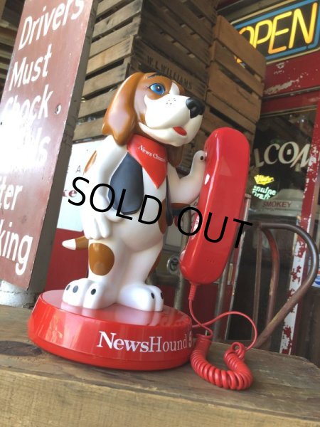 画像3: 90s Vintage Advertising NASHVILLE Channel 5 News Hound 5 Telephone (B974) (3)
