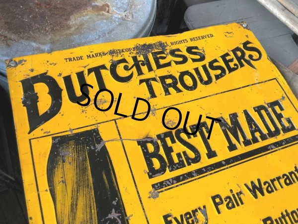 画像18: Antique Dutchess Trousers Advertising Embossed Tin Sign (B975) (18)