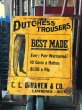 画像23: Antique Dutchess Trousers Advertising Embossed Tin Sign (B975) (23)