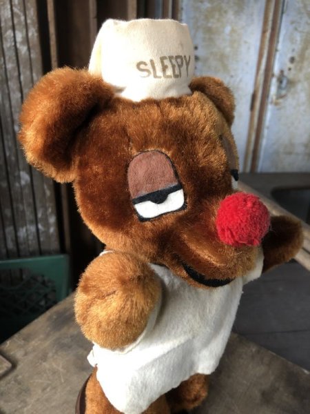 画像4: Vintage Travelodge Advertising Sleepy Bear Plush Doll (B978) (4)