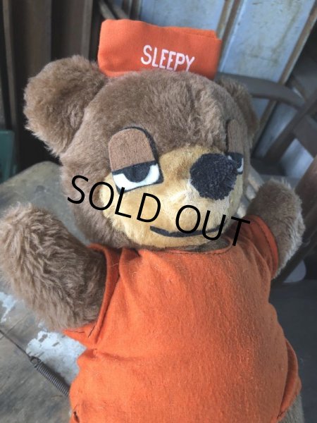 画像6: Vintage Travelodge Advertising Sleepy Bear Plush Doll (B980) (6)