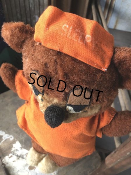 画像5: Vintage Travelodge Advertising Sleepy Bear Plush Doll (B983) (5)