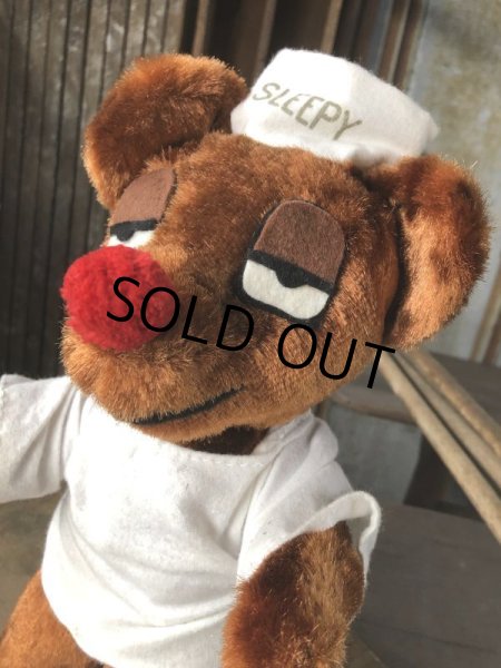 画像2: Vintage Travelodge Advertising Sleepy Bear Plush Doll (B977) (2)