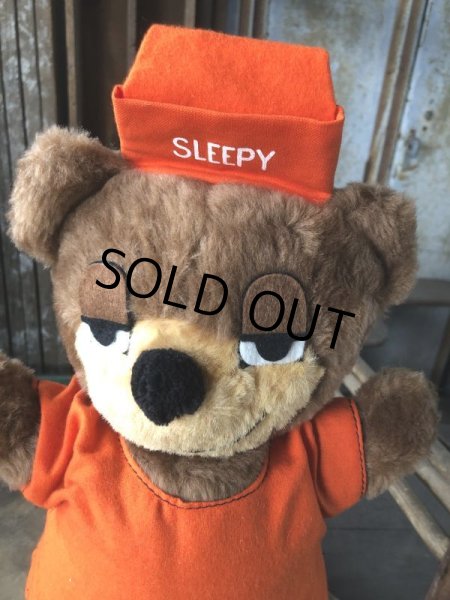 画像6: Vintage Travelodge Advertising Sleepy Bear Plush Doll (B979) (6)