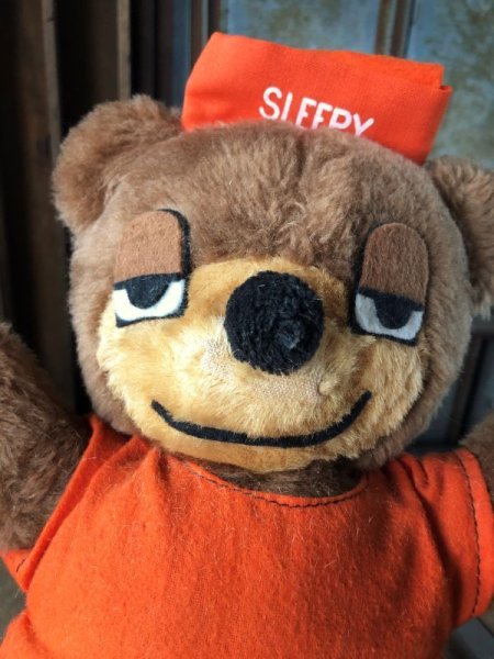 画像7: Vintage Travelodge Advertising Sleepy Bear Plush Doll (B980) (7)