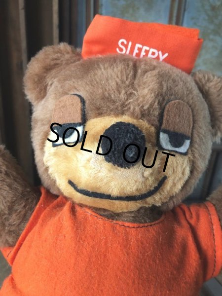 画像7: Vintage Travelodge Advertising Sleepy Bear Plush Doll (B980) (7)