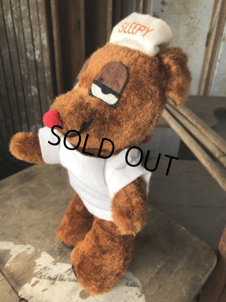 画像4: Vintage Travelodge Advertising Sleepy Bear Plush Doll (B976) (4)