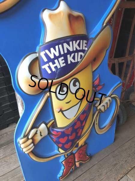 画像15: 90s Vintage Hostess Advertisng Twinkie the Kid Plastic Cardboard Store Display Sign 120cm (B989) (15)