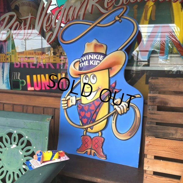 画像26: 90s Vintage Hostess Advertisng Twinkie the Kid Plastic Cardboard Store Display Sign 120cm (B989) (26)