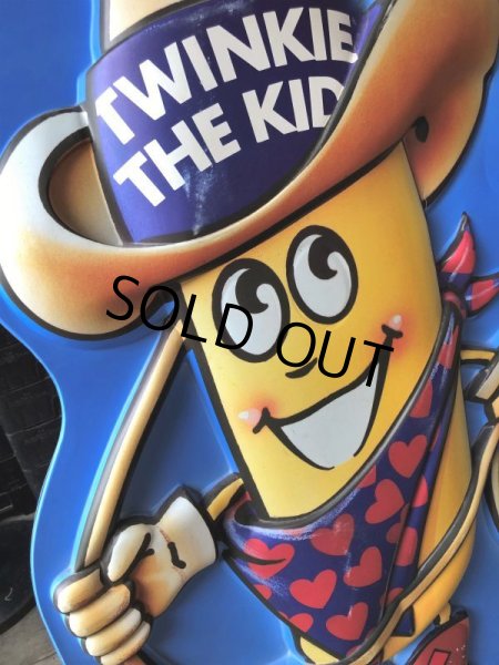 画像16: 90s Vintage Hostess Advertisng Twinkie the Kid Plastic Cardboard Store Display Sign 120cm (B989) (16)