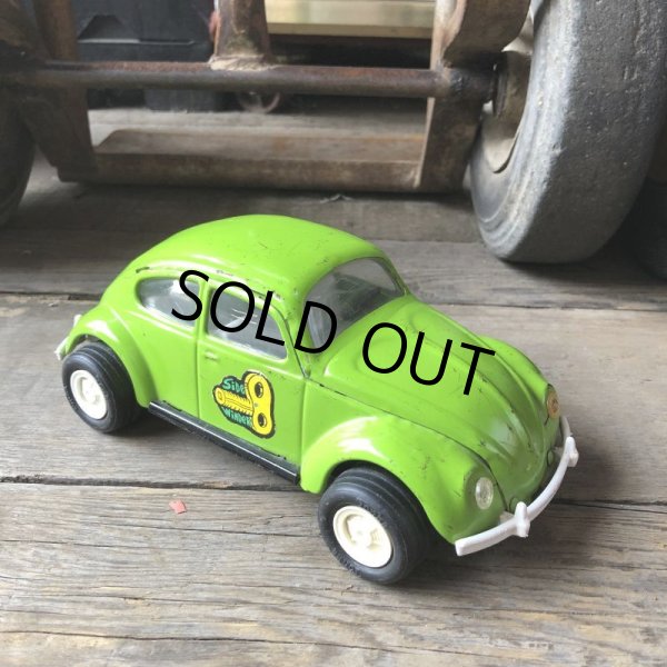 画像2: 60s Vintage Tonka Volkswagen VW Beetle Bug Green (M001) (2)