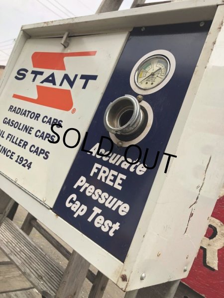 画像8: Vintage Stant Gas Oil Radiator Caps Gas Station Metal Display Cabinet (M018) (8)