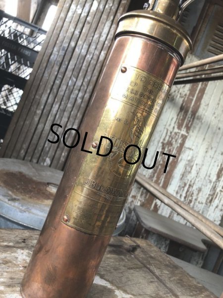画像16: 20s Antique Nuswift J. Blakeborough & Sons Brass Fire Extinguisher (M019) (16)