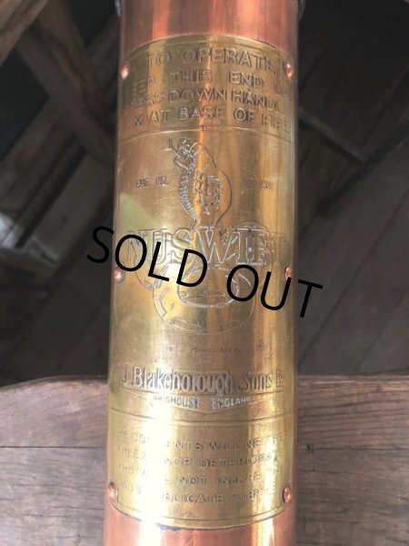 画像15: 20s Antique Nuswift J. Blakeborough & Sons Brass Fire Extinguisher (M019) (15)