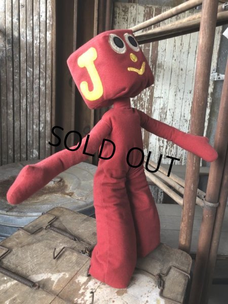 画像4: 80s Vintage Gumby and Pals G Blockhead Plush Doll (B994)  (4)