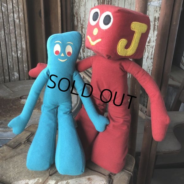 画像8: 80s Vintage Gumby and Pals G Blockhead Plush Doll (B994)  (8)