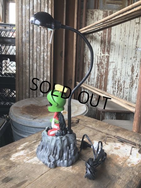 画像2: 90s Vintage Looney Tunes Marvin the Martian Bobblehead Desk Lamp (B995)  (2)