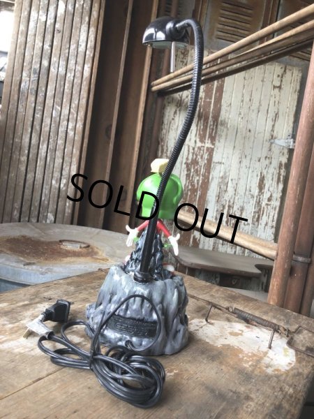 画像3: 90s Vintage Looney Tunes Marvin the Martian Bobblehead Desk Lamp (B995)  (3)