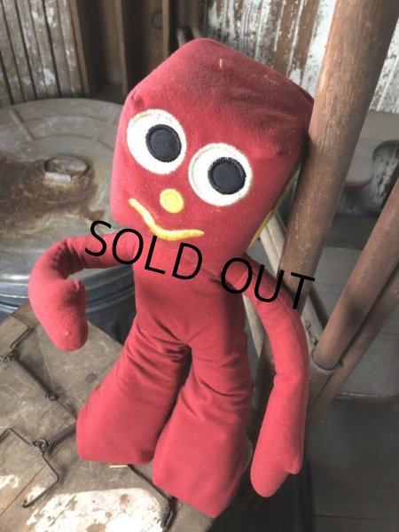 画像5: 80s Vintage Gumby and Pals G Blockhead Plush Doll (B994)  (5)