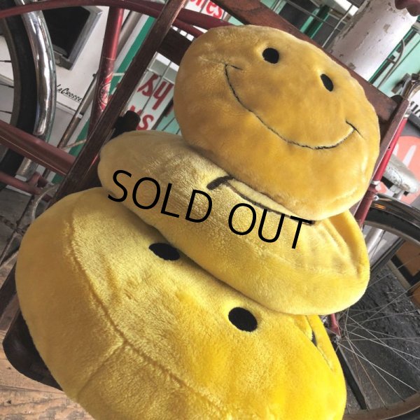 画像12: Vintage Happy Face Smiley Smile Plush Pillow Cushion (B964) (12)