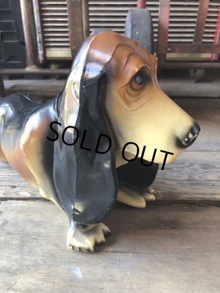 画像5: 60s Vintage FLYING A Gasoline Axelrod Basset Hound Advertising Coin Bank (M024) (5)