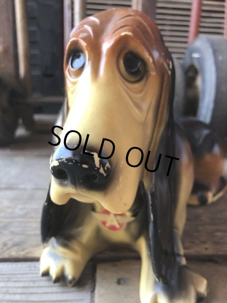 画像15: 60s Vintage FLYING A Gasoline Axelrod Basset Hound Advertising Coin Bank (M024) (15)