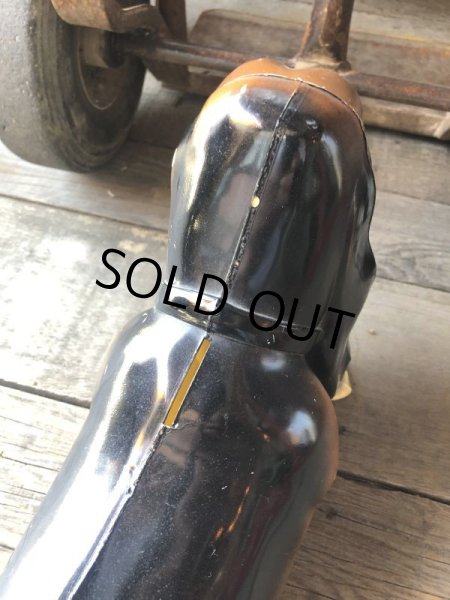 画像4: 60s Vintage FLYING A Gasoline Axelrod Basset Hound Advertising Coin Bank (M024) (4)