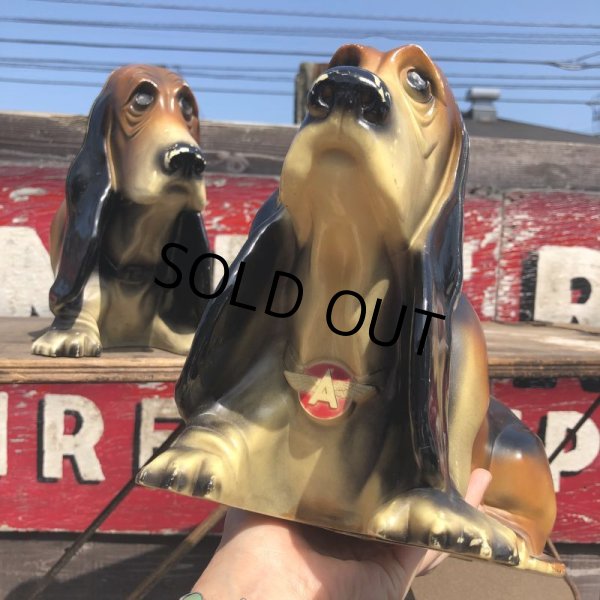 画像17: 60s Vintage FLYING A Gasoline Axelrod Basset Hound Advertising Coin Bank (M024) (17)