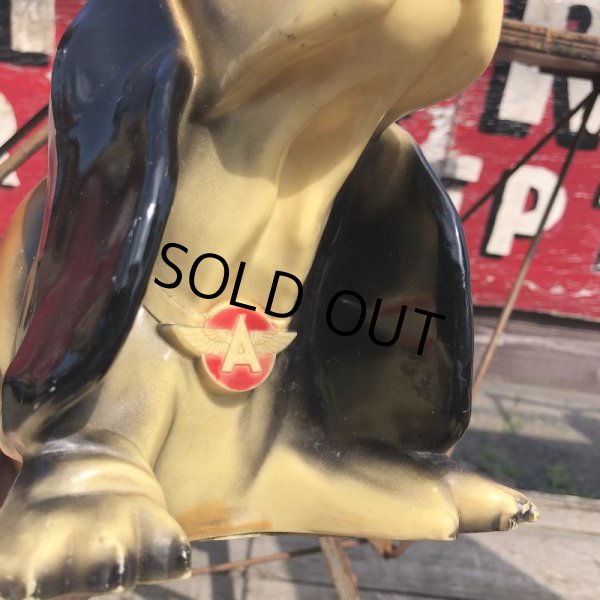 画像22: 60s Vintage FLYING A Gasoline Axelrod Basset Hound Advertising Coin Bank (M024) (22)