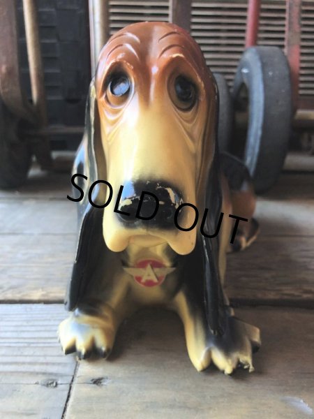 画像9: 60s Vintage FLYING A Gasoline Axelrod Basset Hound Advertising Coin Bank (M024) (9)