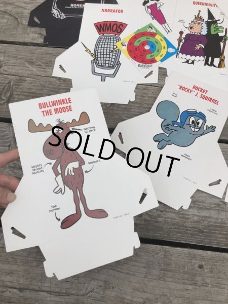 画像2: 80s Vintage Bullwinkle and Rocky Party Game (M027)  (2)