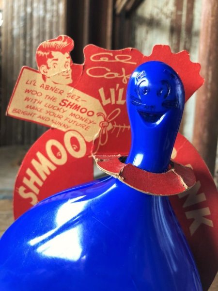 画像17: 1949 Vintage Comic Strip Al Capp's Lil' Abner Shmoo Coin Bank w/Card (M029)  (17)