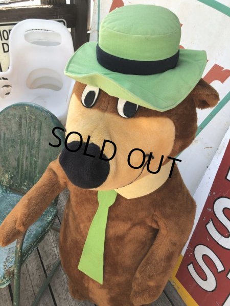 画像11: 80s Mighty Star Hanna Barbera Yogi Bear Giant Size Plush Doll 145cm !! (M030)  (11)