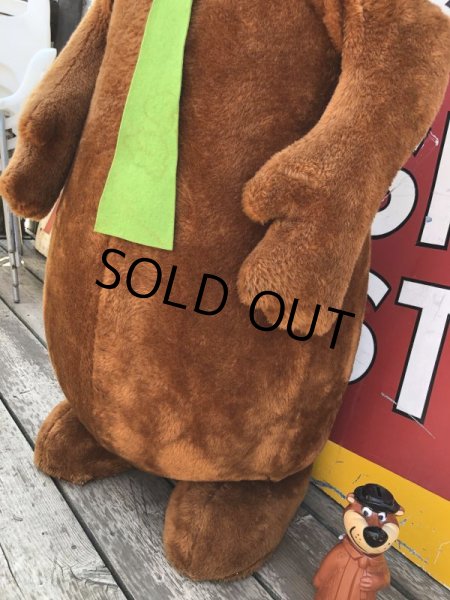 画像13: 80s Mighty Star Hanna Barbera Yogi Bear Giant Size Plush Doll 145cm !! (M030)  (13)